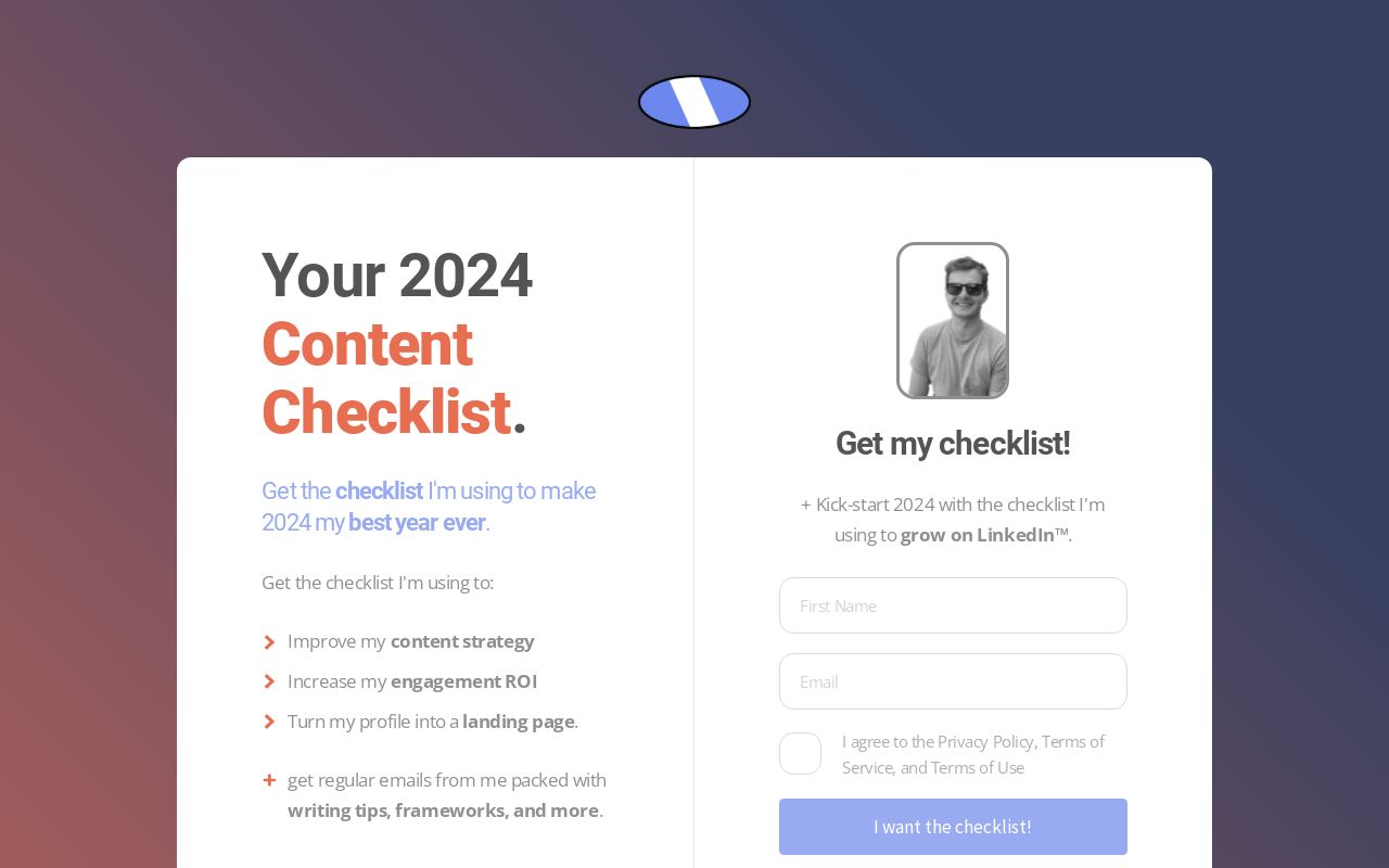 Your 2024 Content Checklist   Card 